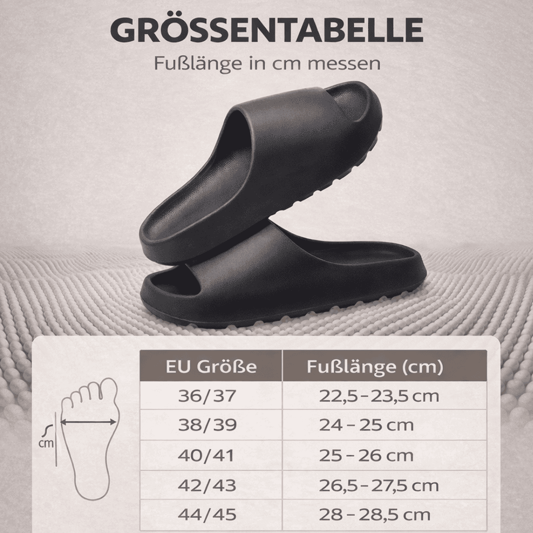 JUSTANO Home Slides - Für müde Füße nach langen Tagen